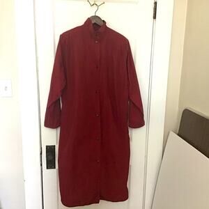 Macdonald Originals Ltd made in Scotland Red Trench Cocoon Jacket small 1980s